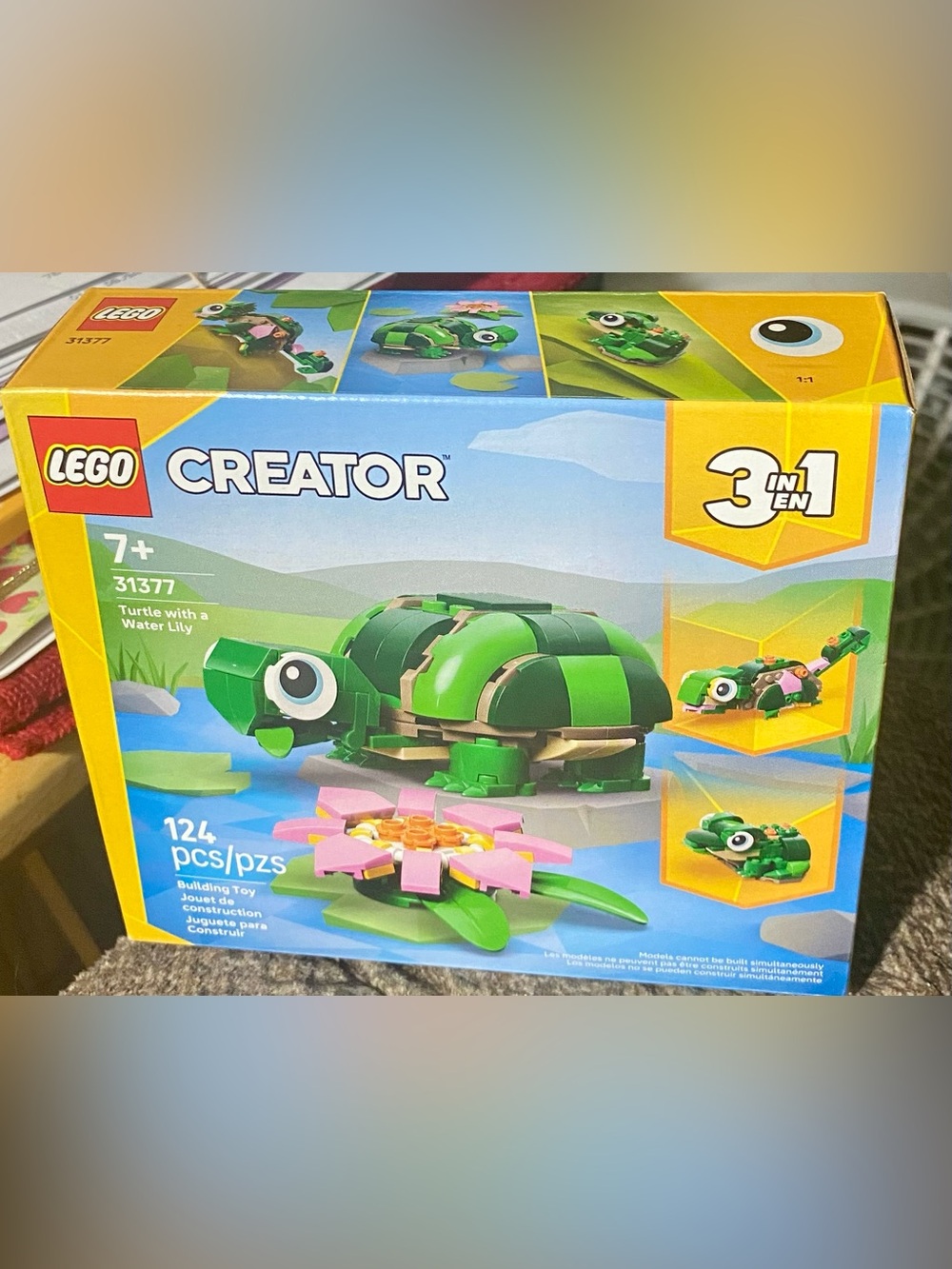 LEGO Creator 3-in-1 Turtle with a Water Lily Flower (31377)